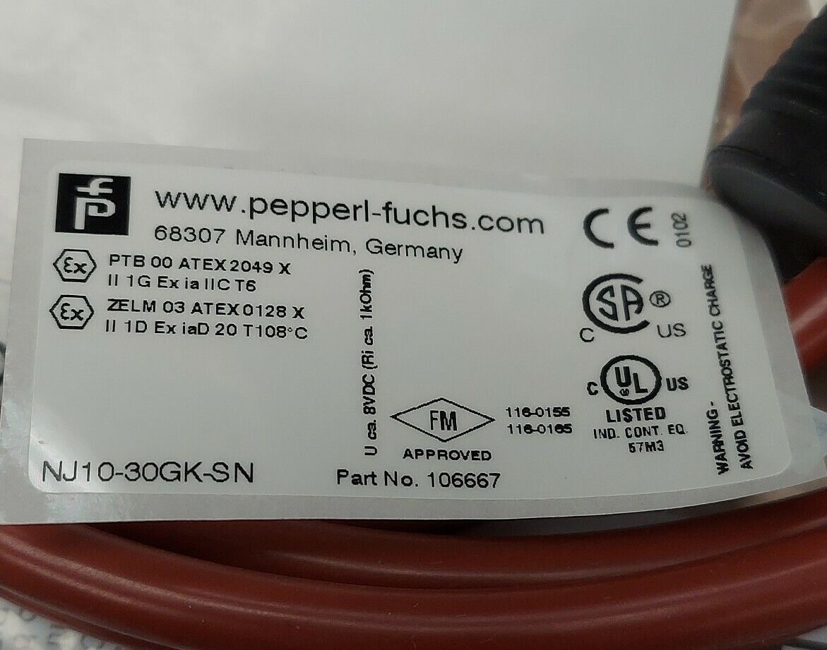Pepperl+Fuchs NJ 10-30GK-SN New PROXIMITY SWITCH (YE121)