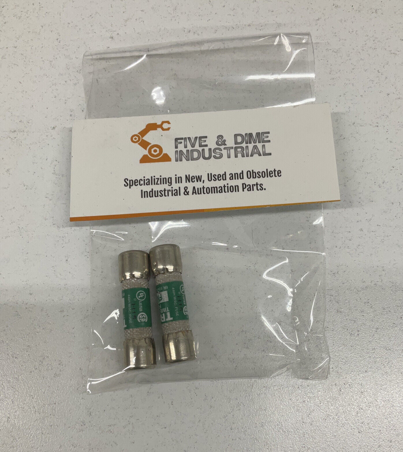 Bussmann FNQ-1 - 1A New Lot of (2) Tron Time-Delay Cartridge Fuses 500V (RE132)