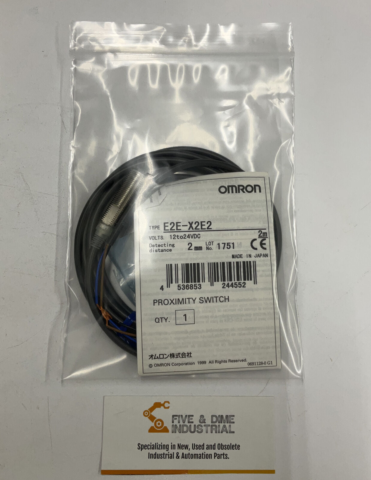 Omron E2E-X2E2 Proximity Switch / Sensor 12-24VDC (BL192)
