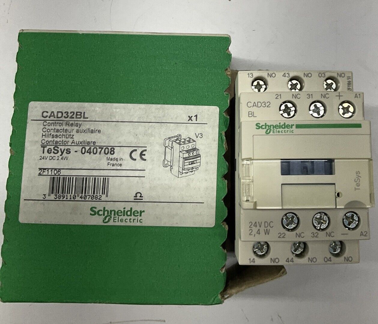 Schneider Electric CAD32BL 24VDC Control Relay (CL114) - 0