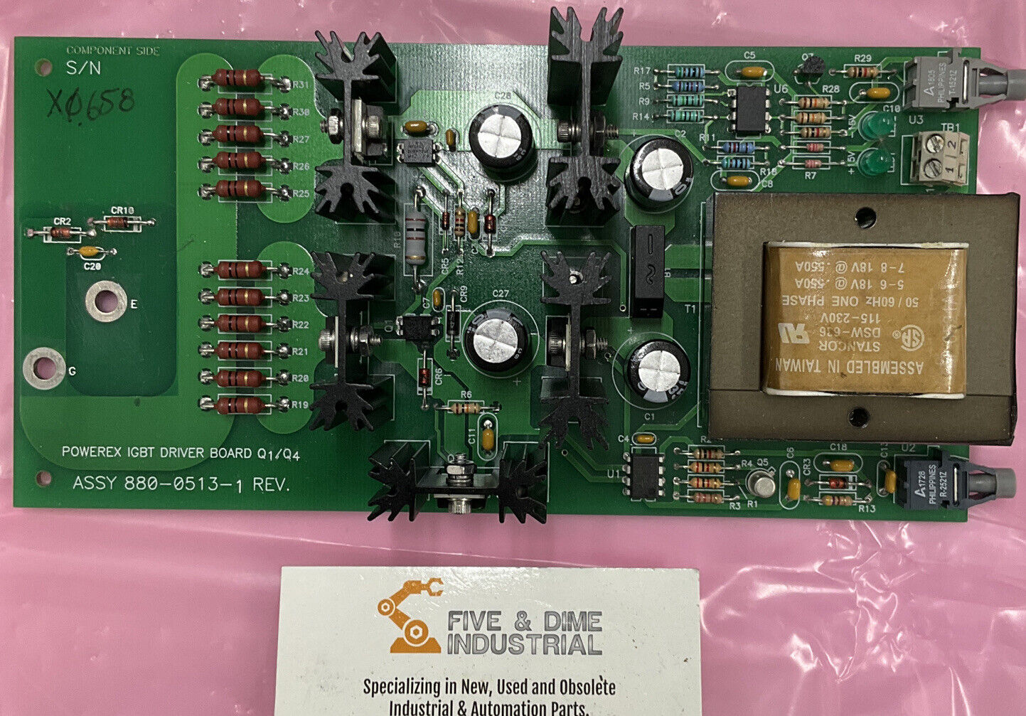 Powerex 880-0513-1 IGBT Driver Board PCB (CB104)