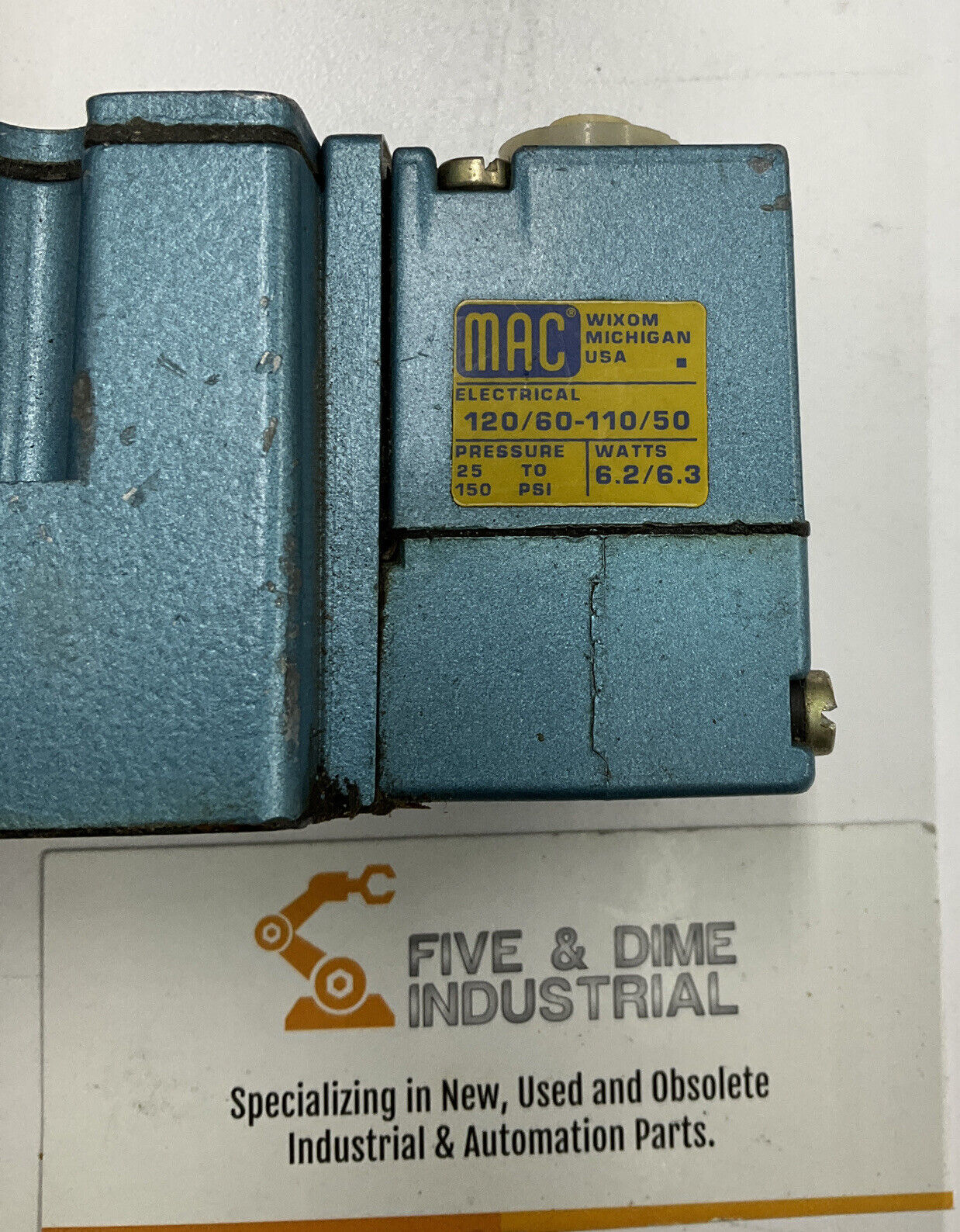 MAC 6241A-000-PM-114DA Solenoid Valve 24VDC 150PSI w/ (2) PME-501DABE (CL148) - 0