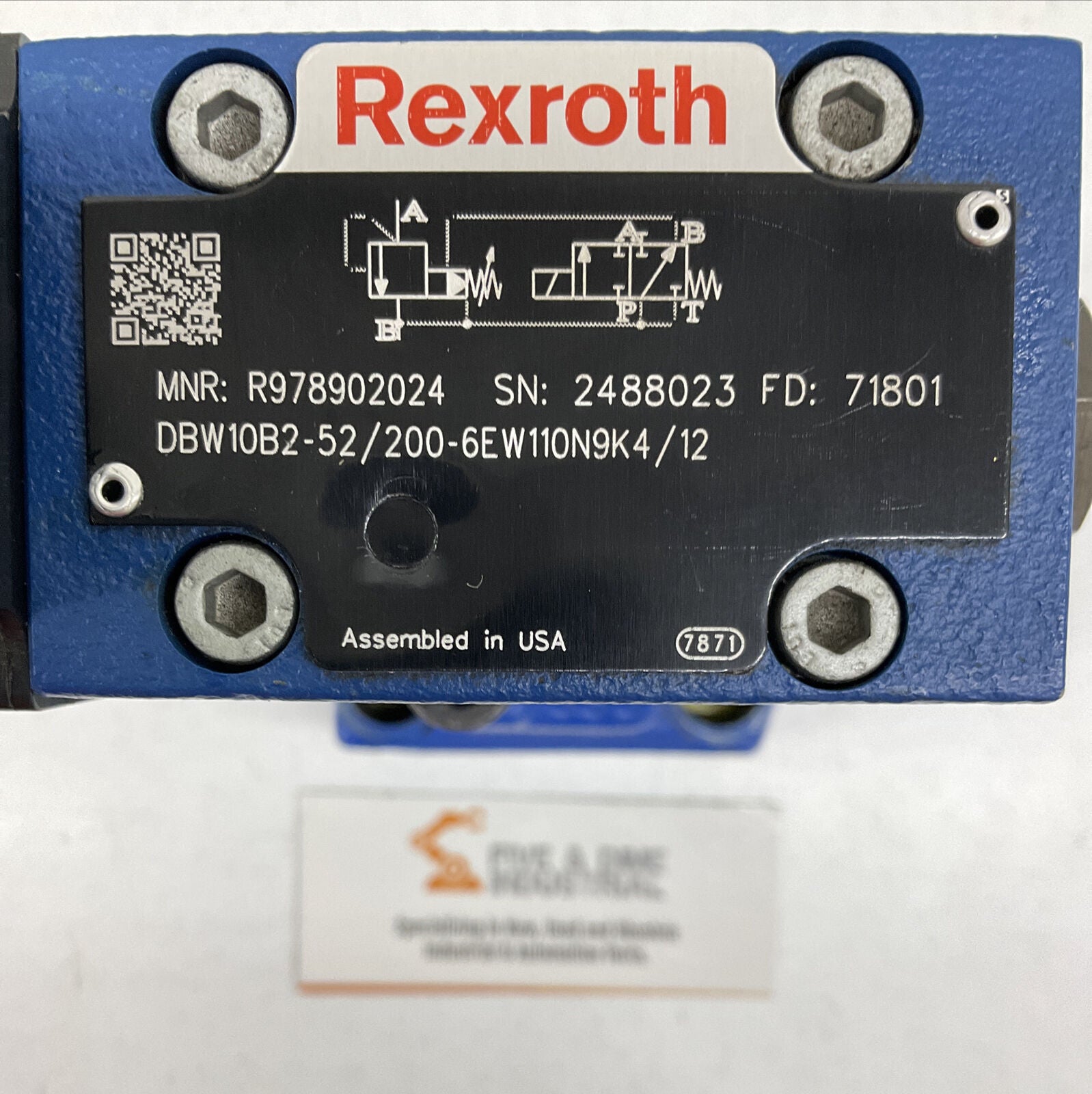 Bosch Rexroth R97802024 New Pressure Reducing Valve (RE243) - 0