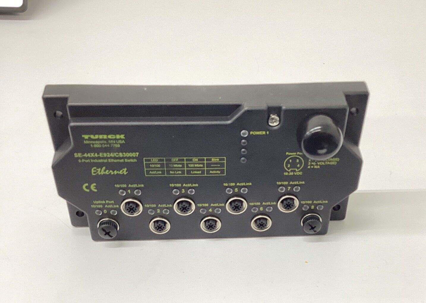 Turck SE-44X4-E924/CS30007 / U3-10813 9-Port Ethernet Module (SH107)