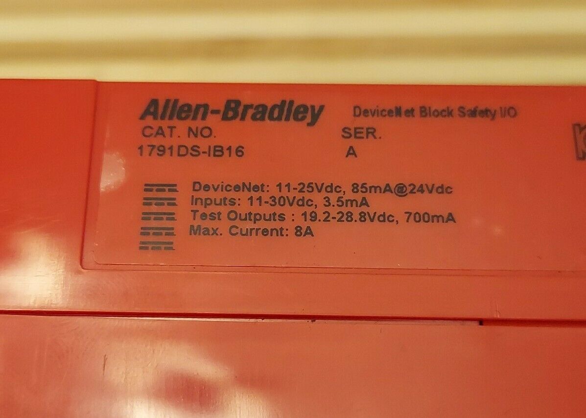 Allen Bradley 1791DS-IB16 Compact Block Guard I/O 16 Point Module SER A (BL120)