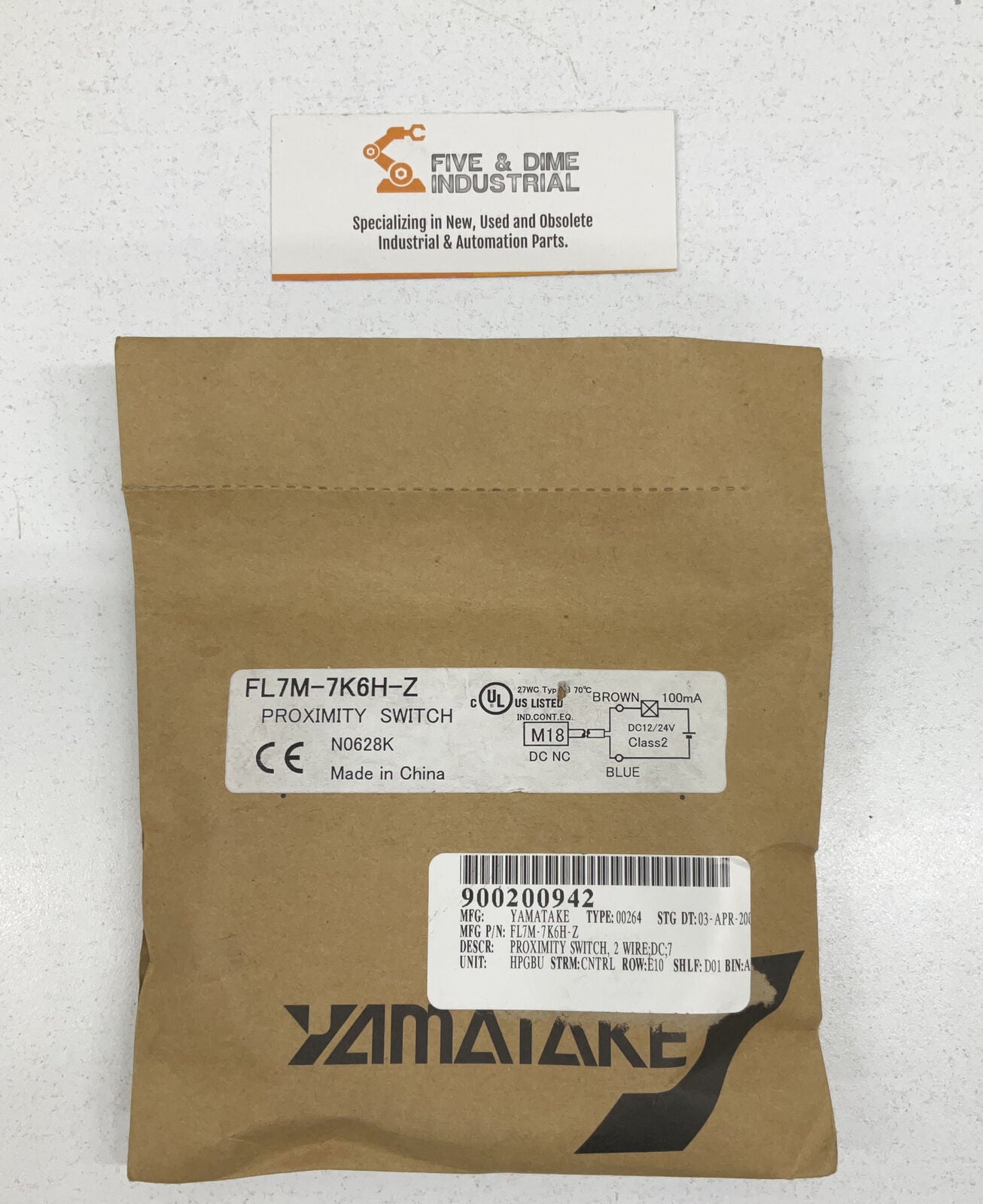 Yamatake FL7M-7K6H-Z Proximity Sensor 12/24 VDC ~ Brand New FREE S&H  (YE114)