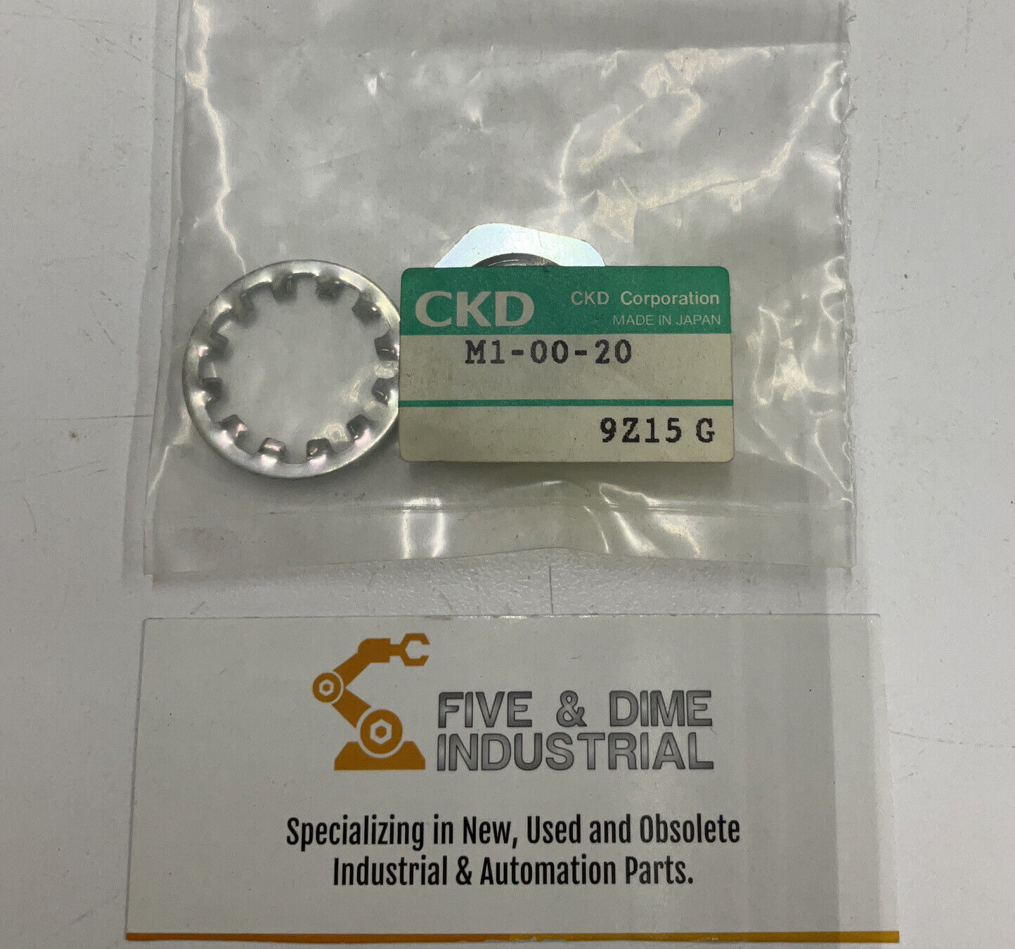 CKD M1-00-20 New Air Cylinder Locking Washer & Nut (YE189)