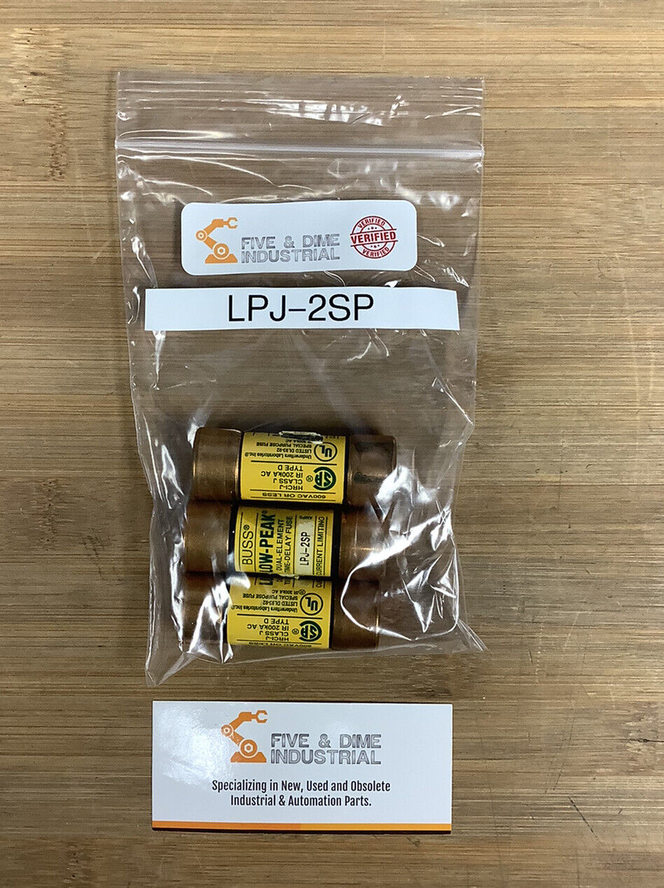 Bussmann LPJ-2SP New Pack of (3) LOW-PEAK  (BL125)