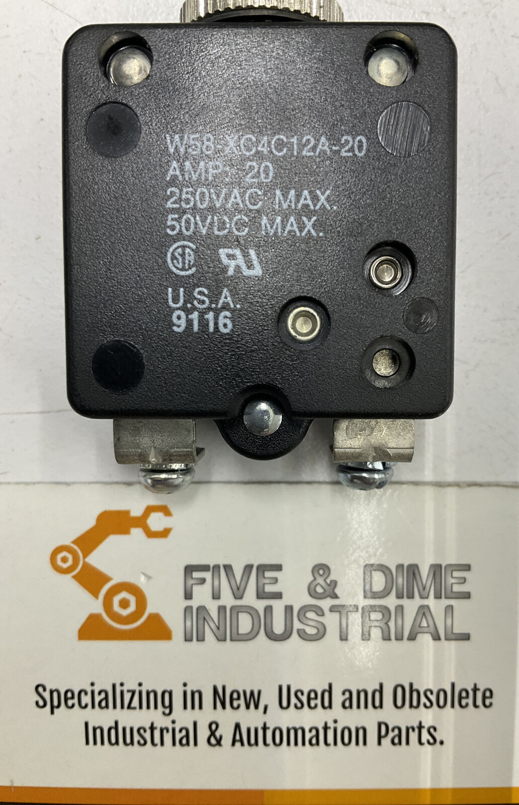 Potter & Brumfield W58-XC4C12A-20 Circuit Breaker 20 Amp 250VAC 50VDC (BK145)