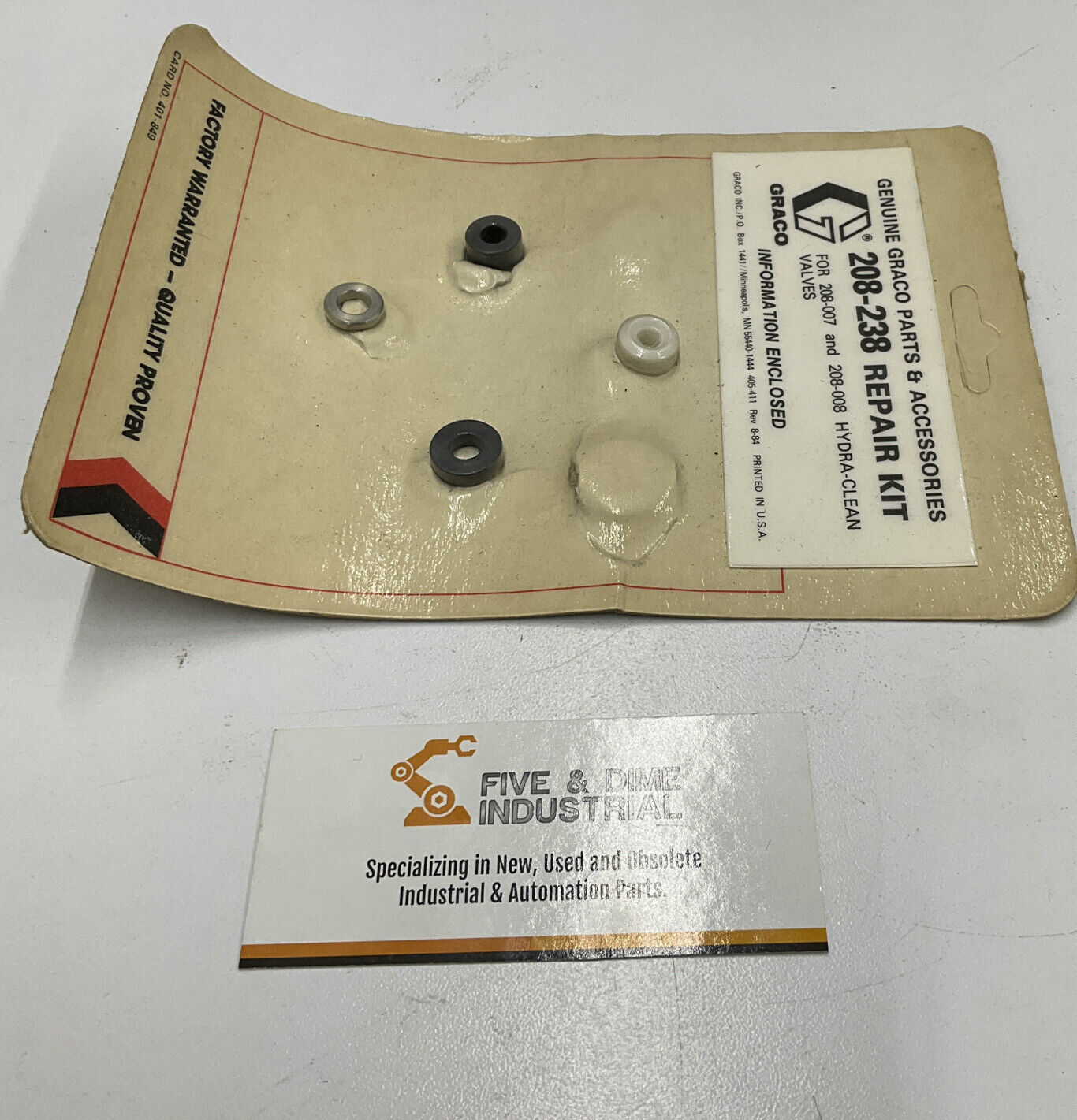 Graco 208-238 Repair Kit For Hydra Clean Valves (CL170)
