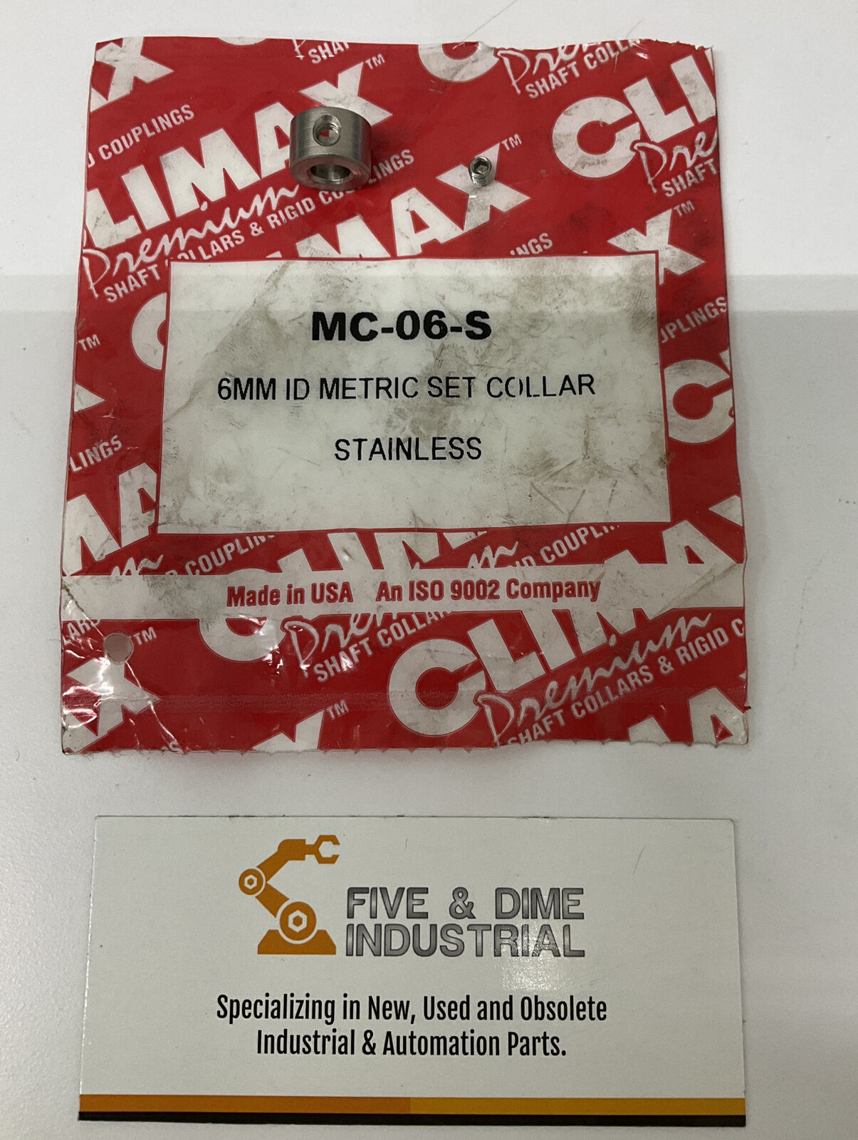 Climax MC-06-S  6mm ID Metric Set Stainless Collar (YE163)
