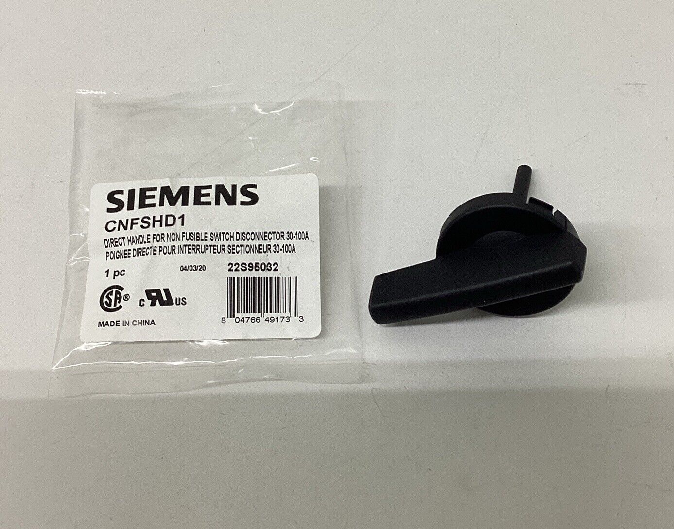Siemens Electrical CNFSHD1 Direct Handle for Non-Fusible Switch (RE170)