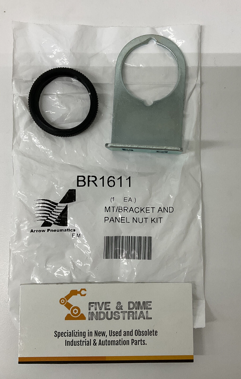 Arrow Pneumatic  BR1611 Regulator Mounting Bracket w/ Panel Nut (YE164)