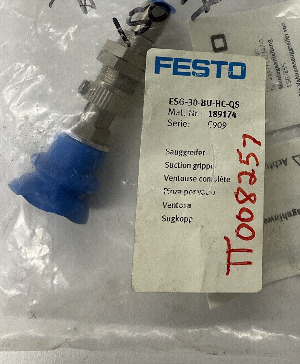 Festo ESG-30-BU-HC-QS / 189174 Vacuum Suction Cup Gripper (CL247) - 0