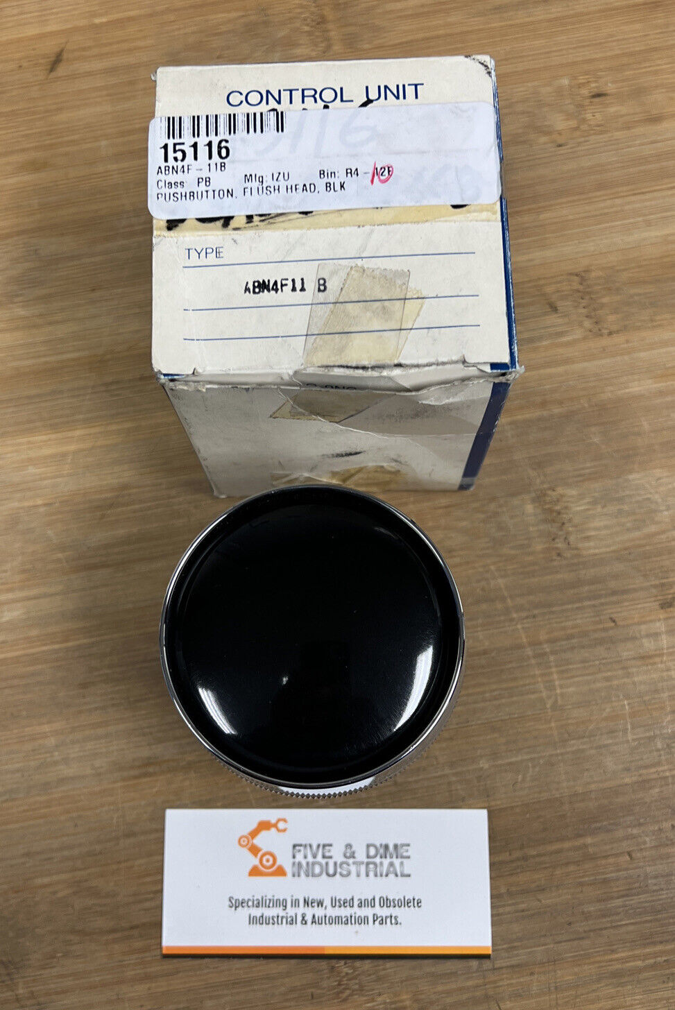 IDEC ABN4F11-B New Flush Head Black Push Button (GR133)