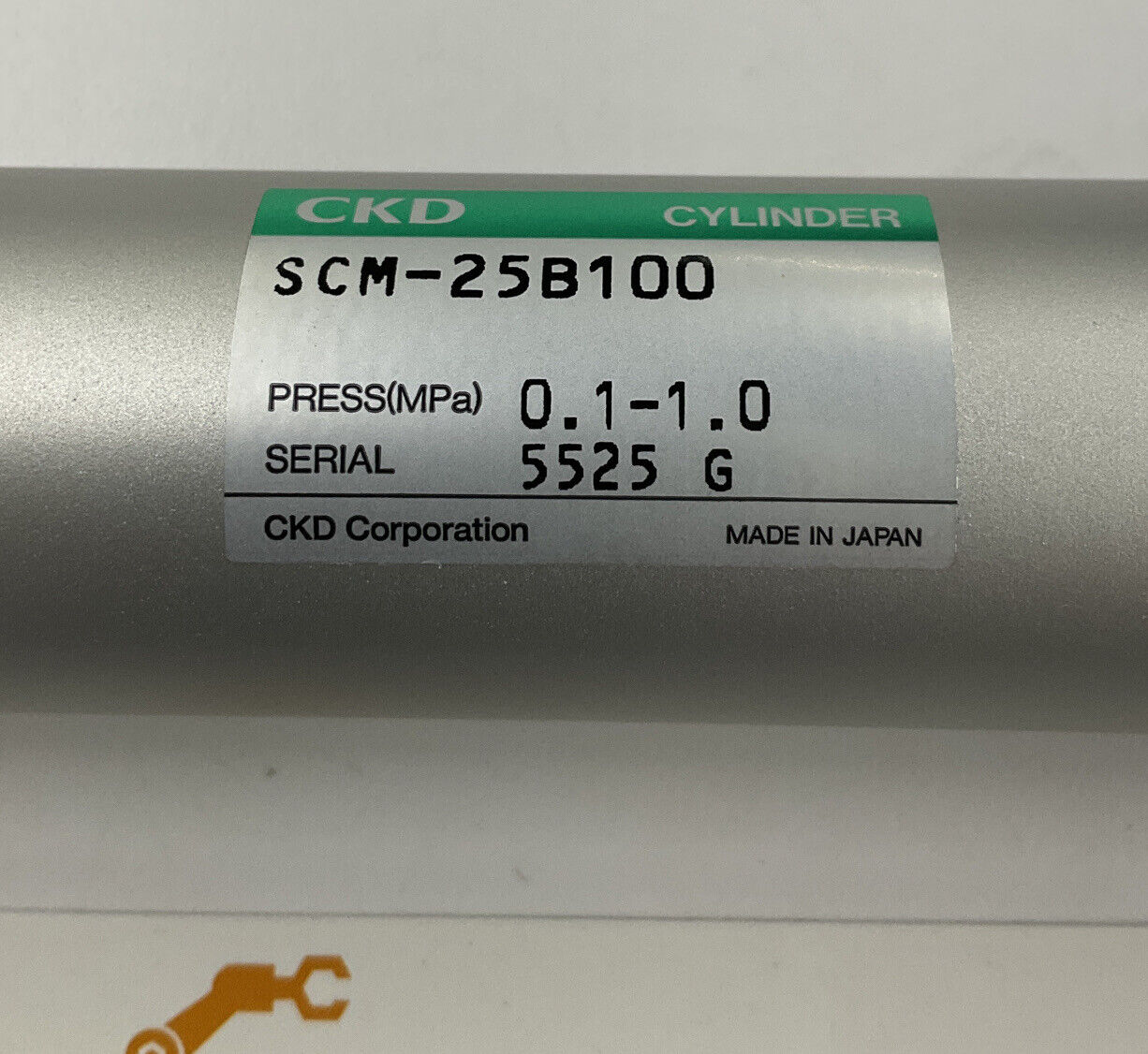 CKD SCM-25B100 New Double Acting Pneumatic Cylinder 0.1-1.0MPa (CL282) - 0