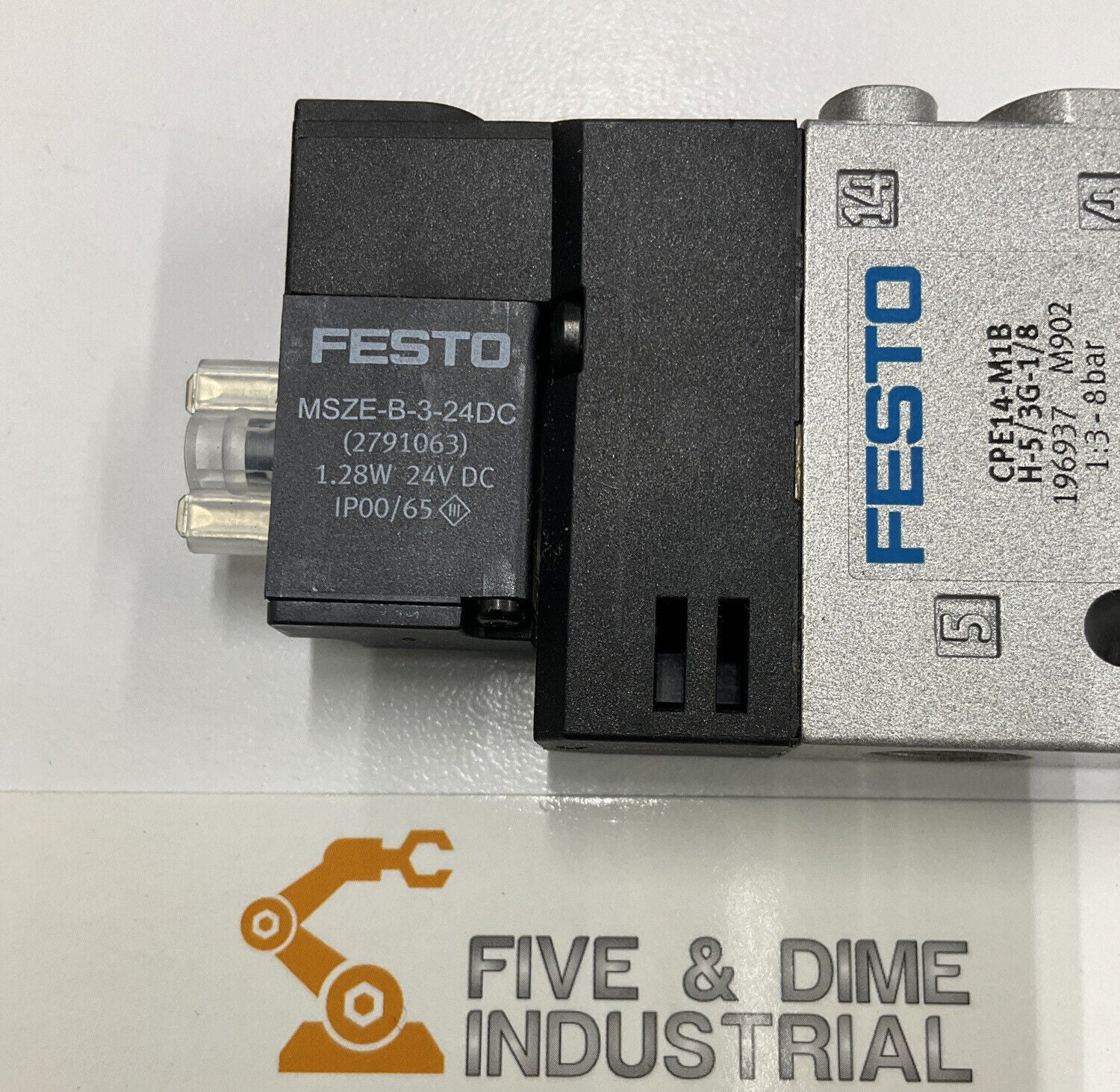 Festo CPE14-M1BH-5 / 3G-1/8 Solenoid 1/8" Valve 3-8 Bar (GR174) - 0