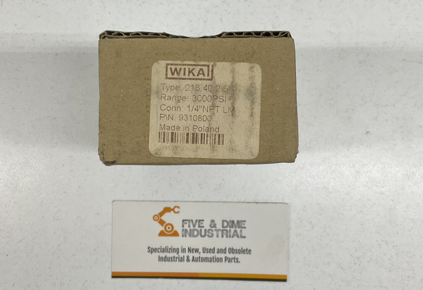 Wika Instruments Type 213.40 2.5 300PSI 1/4 NPT LM  9310800 - (BL190)