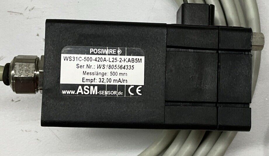 ASM WS31C-500-420A-L25-2-KAB5M Posiwire Cable Extension Sensor (CL359) - 0