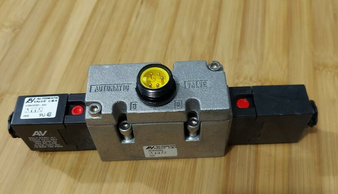 AUTOMATIC VALVE 407B43S3S3 New  SOLENOID w/ A6880-120 Base Manifold - (GR124) - 0