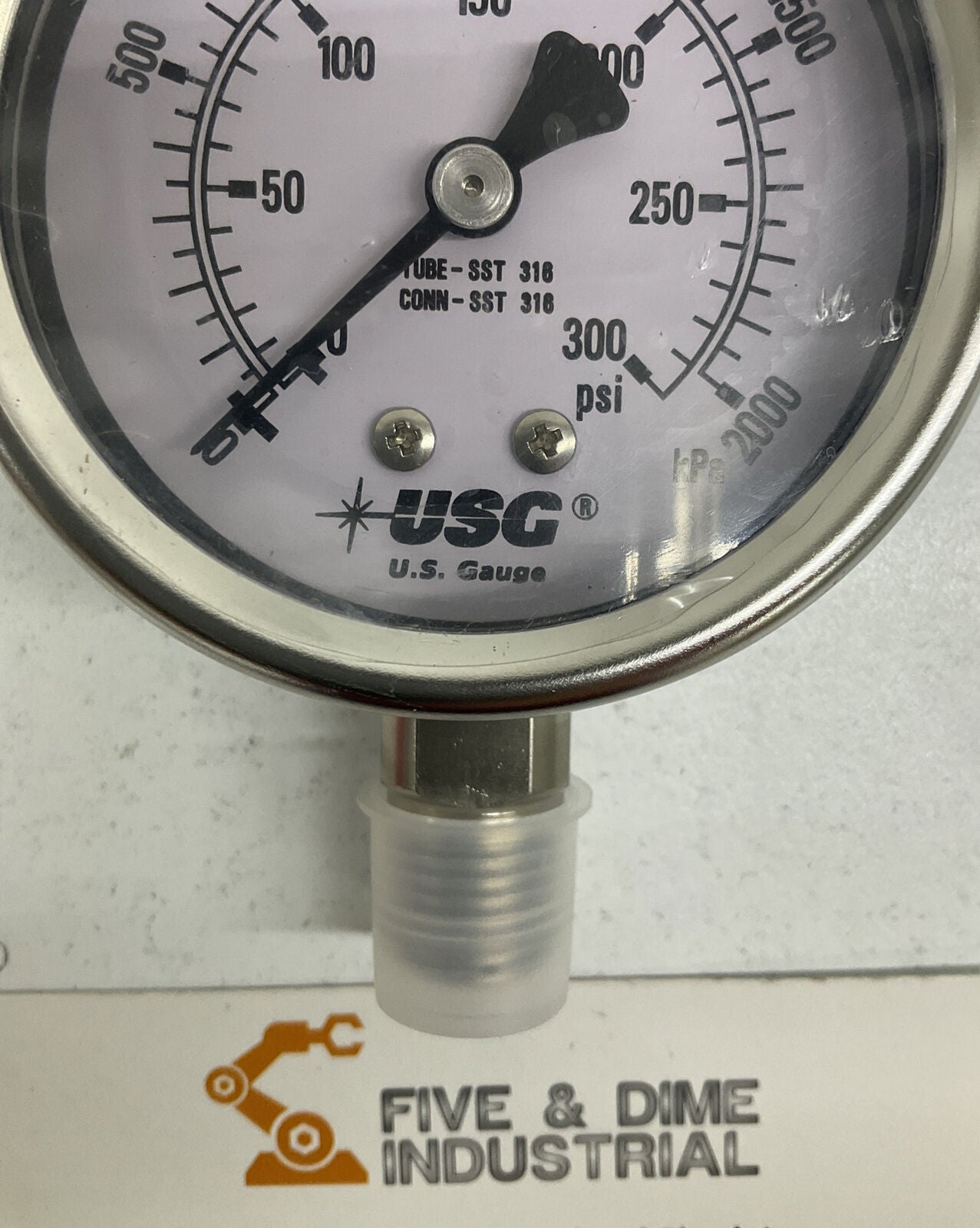 Ametek / USG 256158 New Pressure Gauge 63mm 1/4in NPT 0-300psi (BL187) - 0