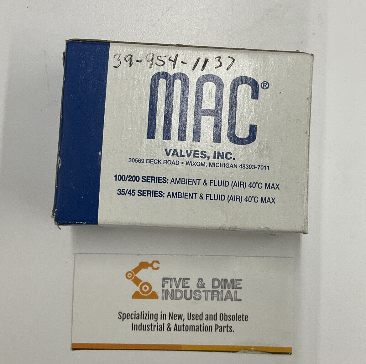 MAC 45A-AA2-DAAC-1BA Solenoid Valve - (BL231)