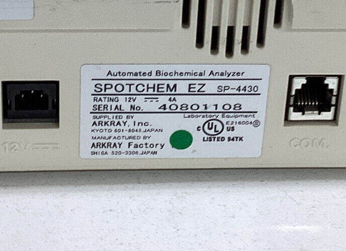 Arkray SP-4430 / 40801108 Spotchem EZ Biochemical Analyzer (OV102)