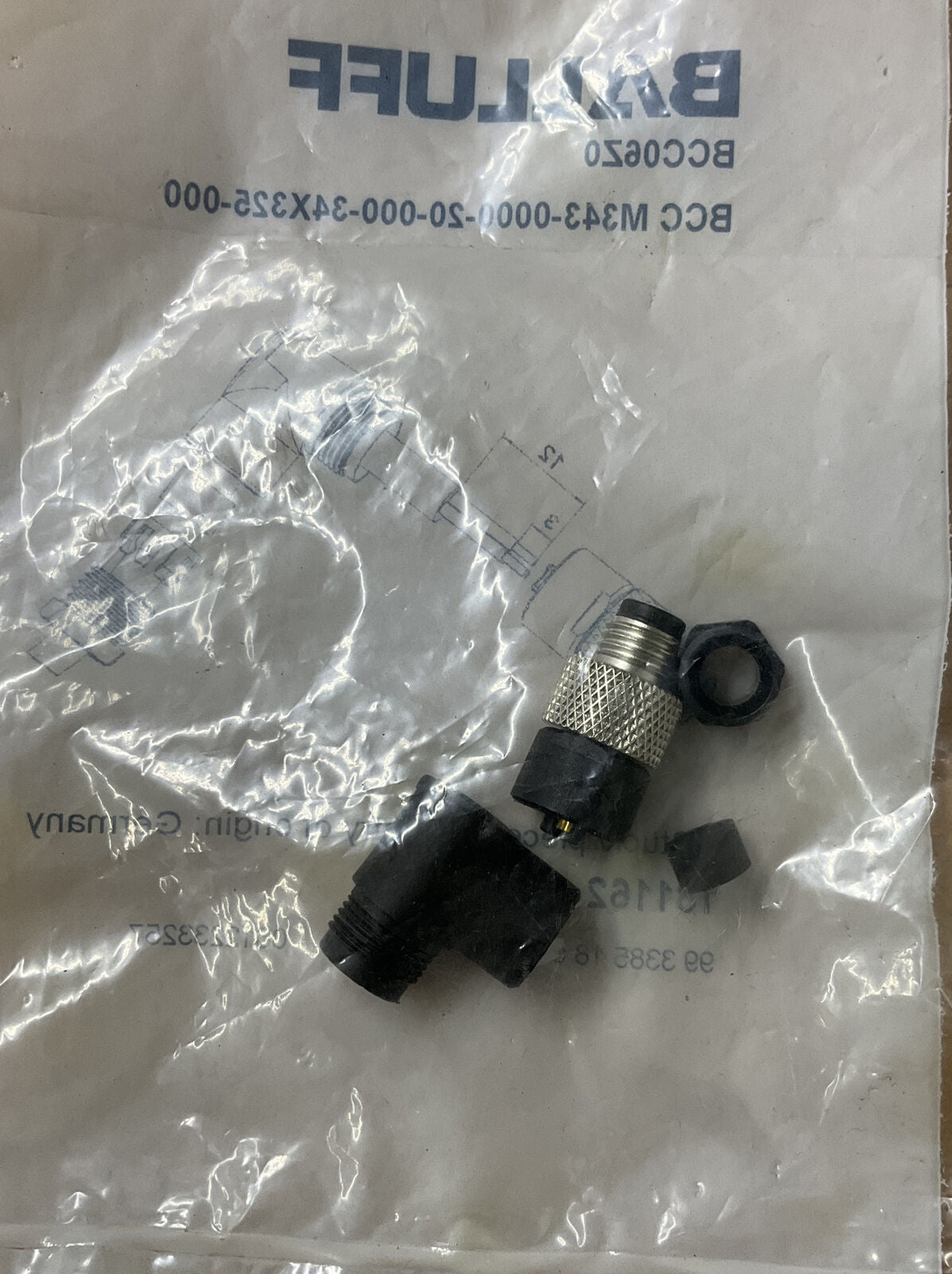 Balluff BCC06Z0 New M8 Field Wireable Connector 3-Wire (YE150) - 0
