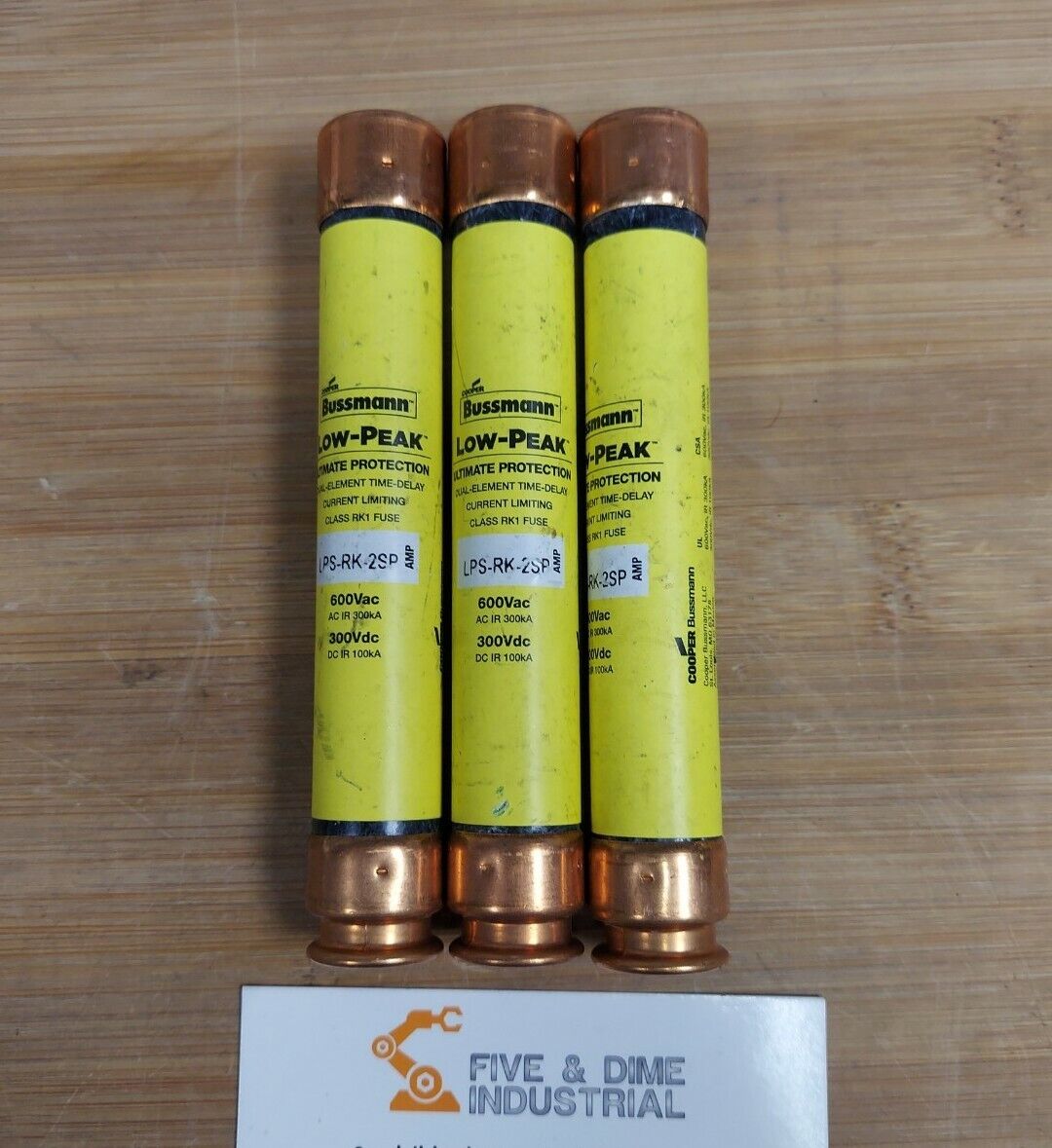 Bussmann LPS-RK-2SP 2A/AMP New Lot of 3 Fuses  (YE130)