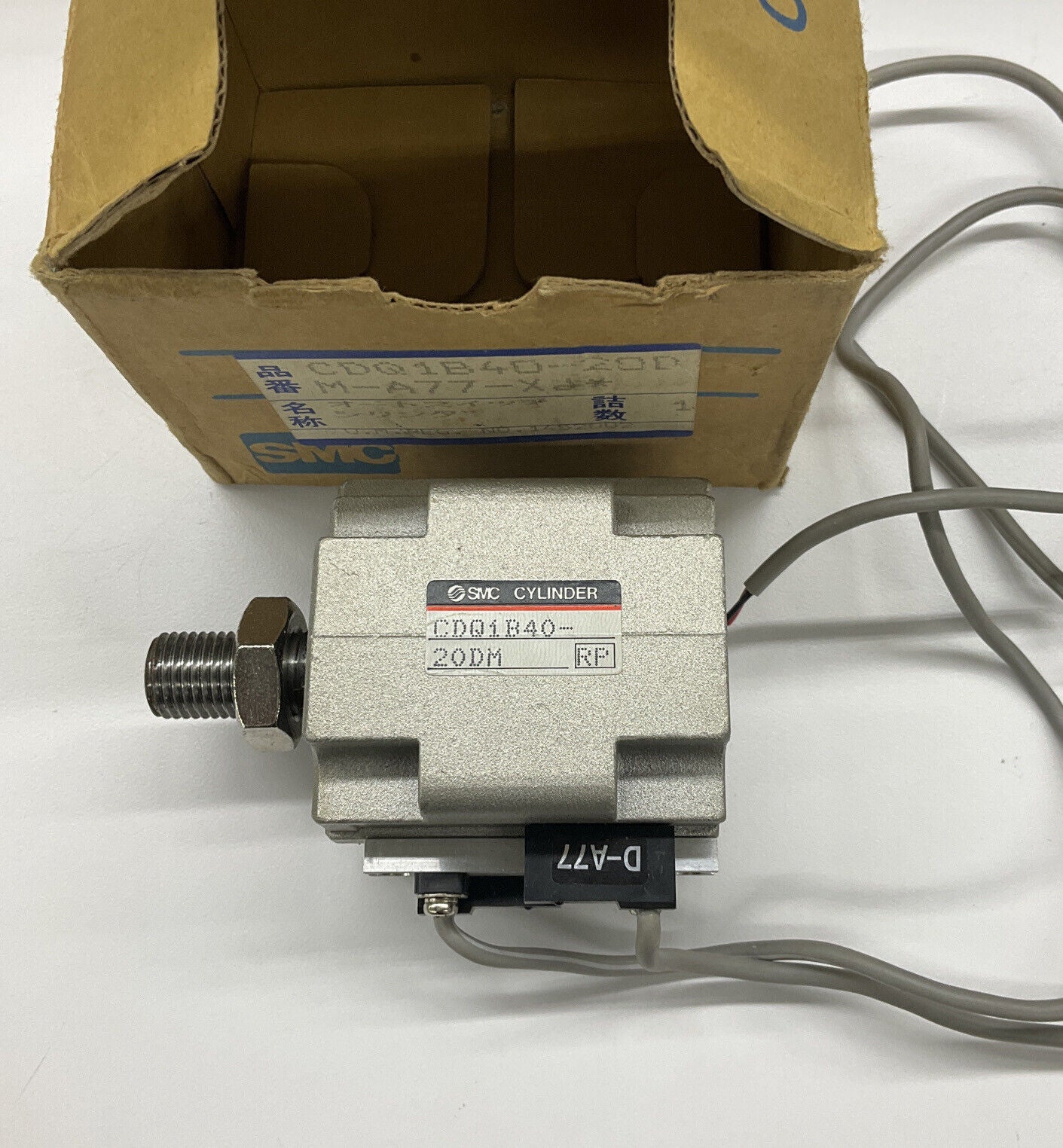 SMC New CDQ1B40-20DM Pneumatic Air Cylinder with Reed Switches / Sensors (CL166)