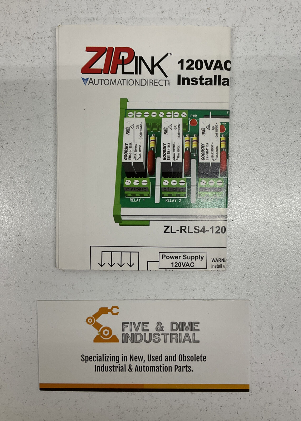 ZIPLINK ZL-RLS4-120 Automation Direct  (RE228) - 0