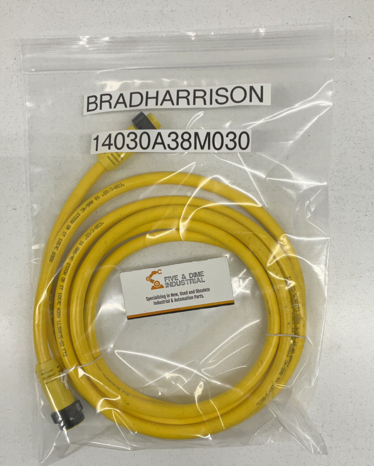 Brad Harrison 114030A38M030 New Extension Mini-Change 4P M/F (CBL125)