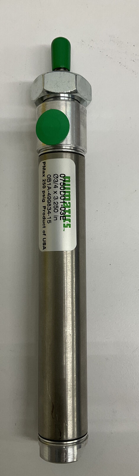 Numatics 0750D01-03E 3/4" Bore 3.25" Stroke Cylinder (YE242)