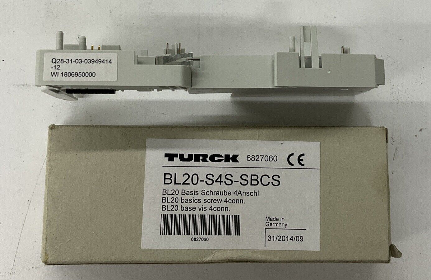 Turck BL20-S4S-SBCS BL20 Base Module 6827060 (RE246)