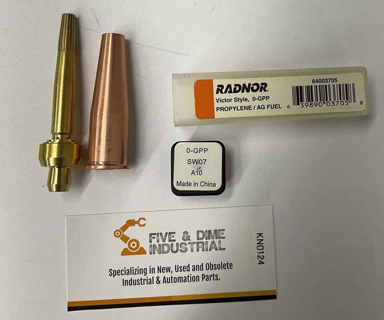 Radnor 64003705 0-gpp  Size 0 Victor Style Propylene 2 Piece Cutting Tip (CL245)