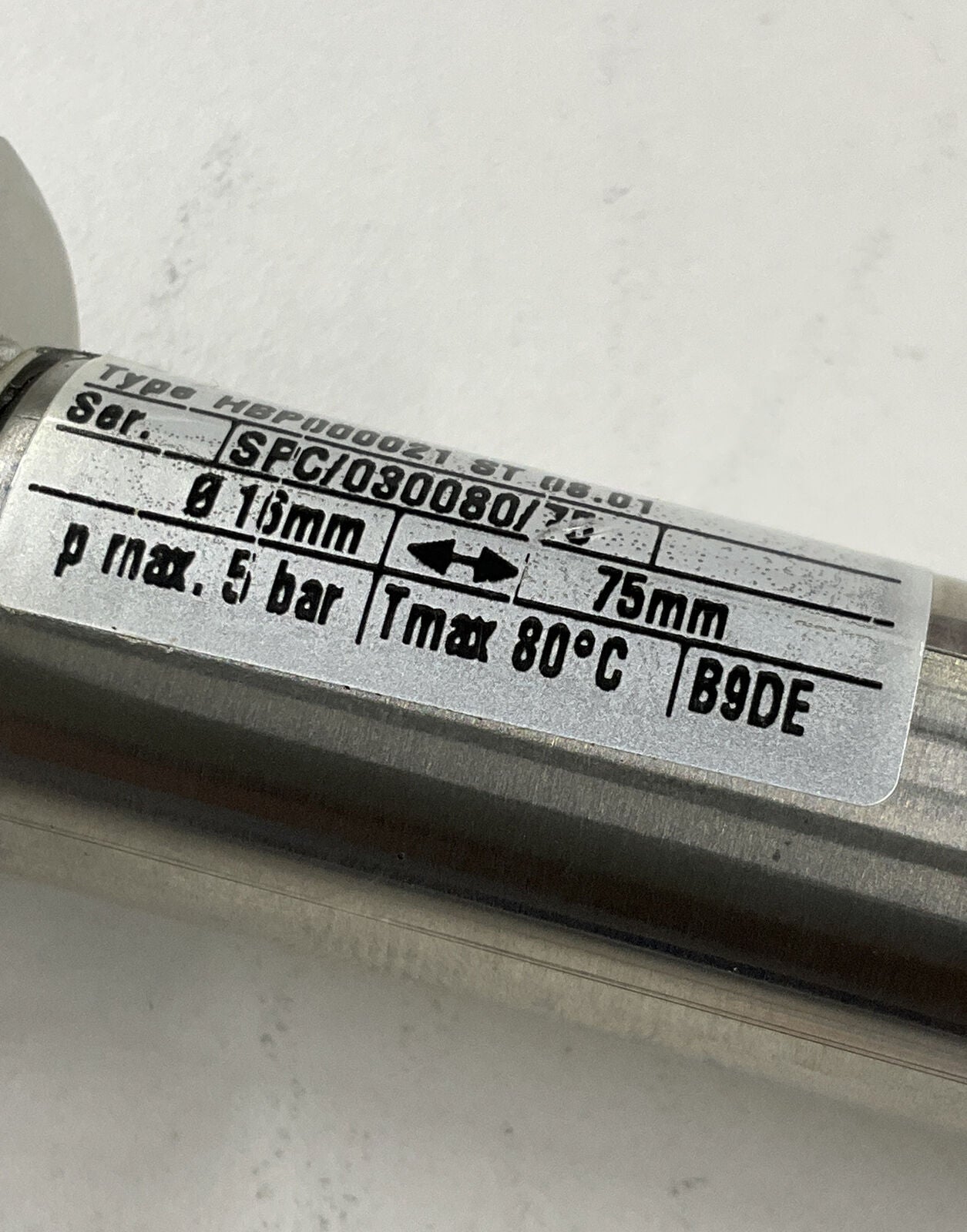 Heuft  HBP000021 Pneumatic Cylinder 16mm-75mm  (GR225)