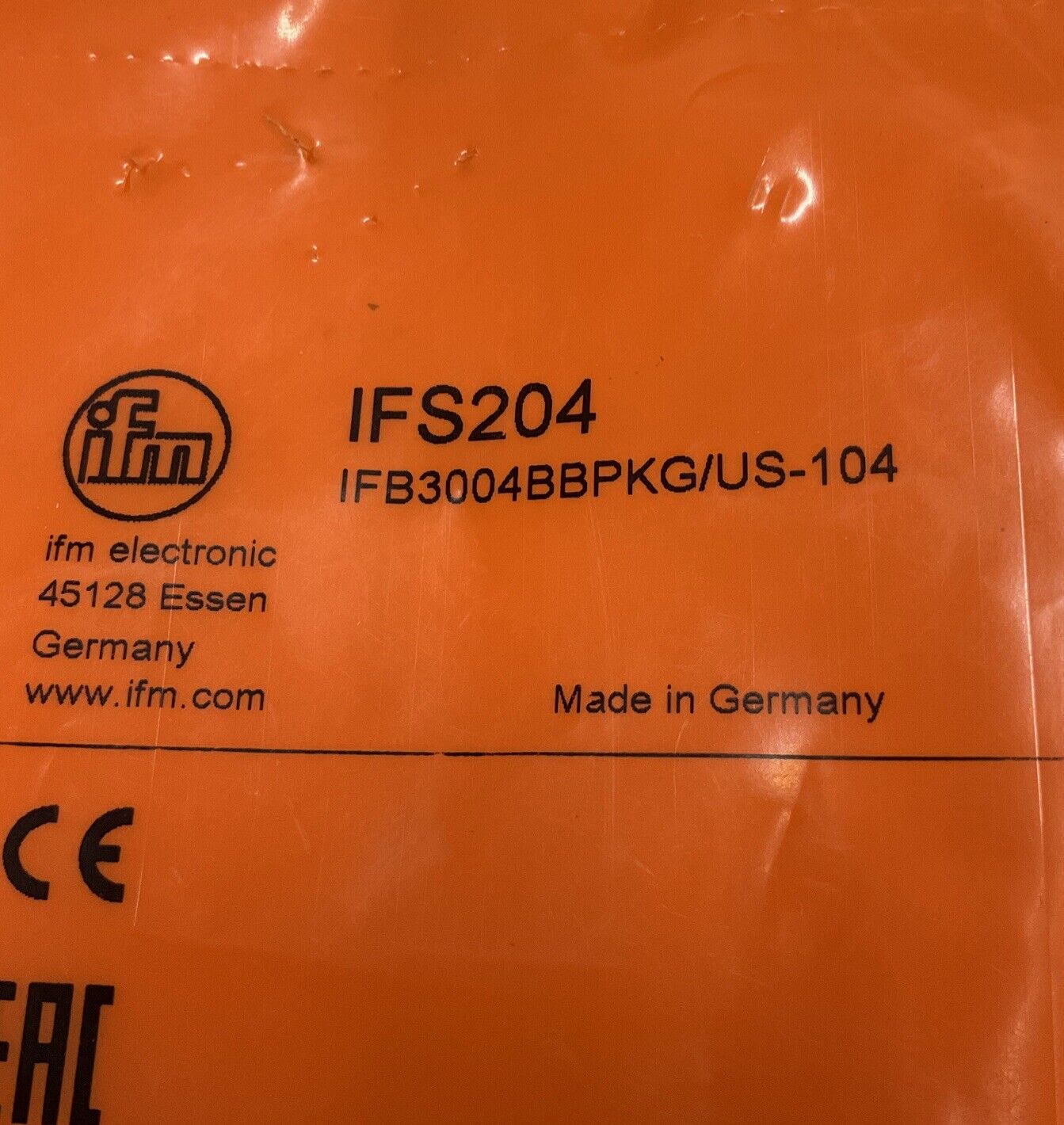 IFM IFS204 /  IFB3004BBPKG/US-104 Industive Sensor  M12 3-Pin  (BL280)