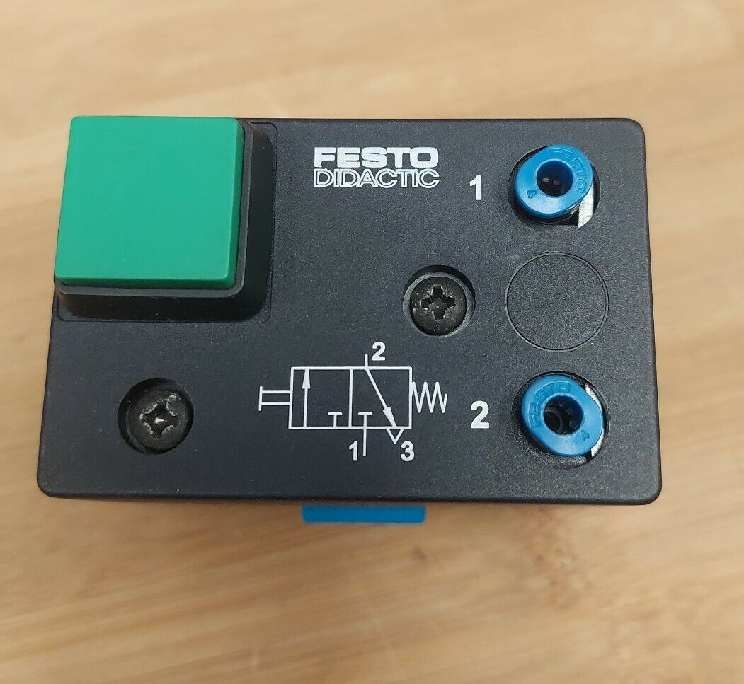 Festo 152860 3/2-Way Valve with Pushbutton, Normally Closed (YE157)