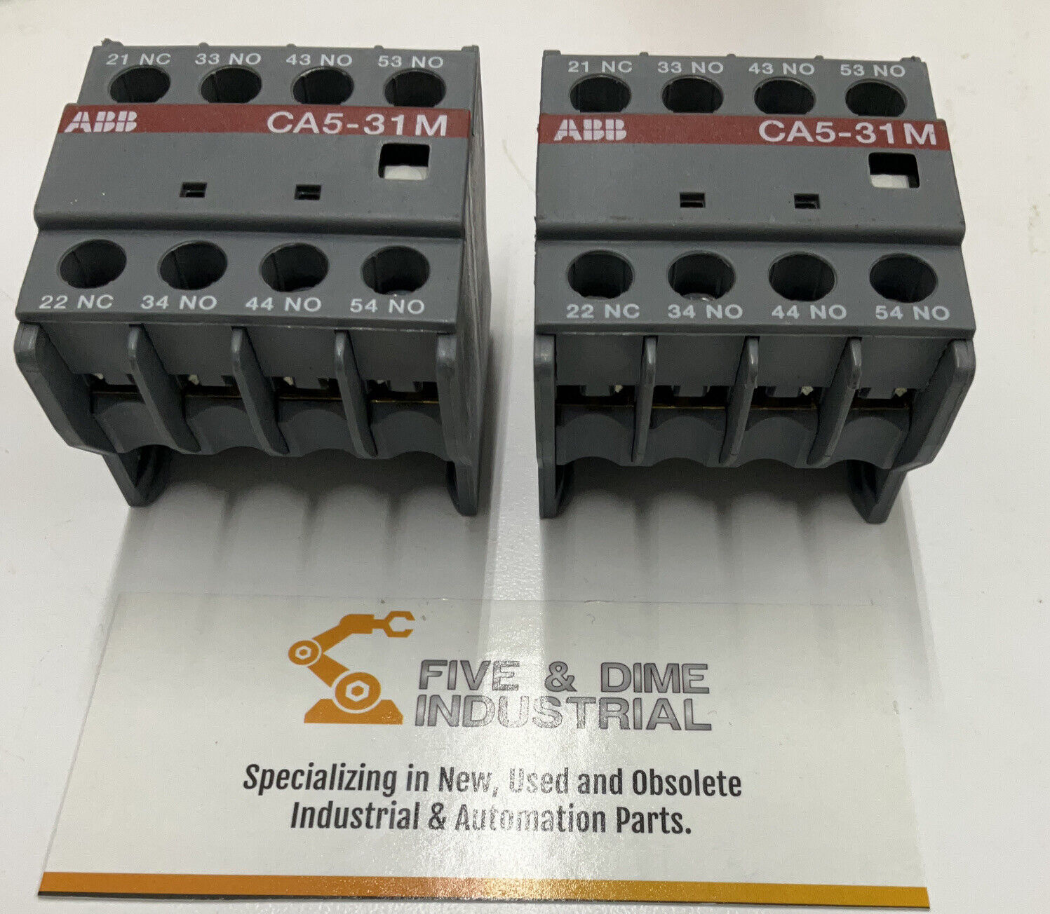 ABB CA5-31M Package of (2) Auxiliary Contact Block (CL140) - 0