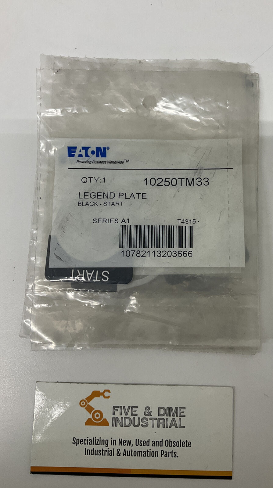 Eaton 10250TM33 Pkg of 5  Start Legend Plate (YE266)