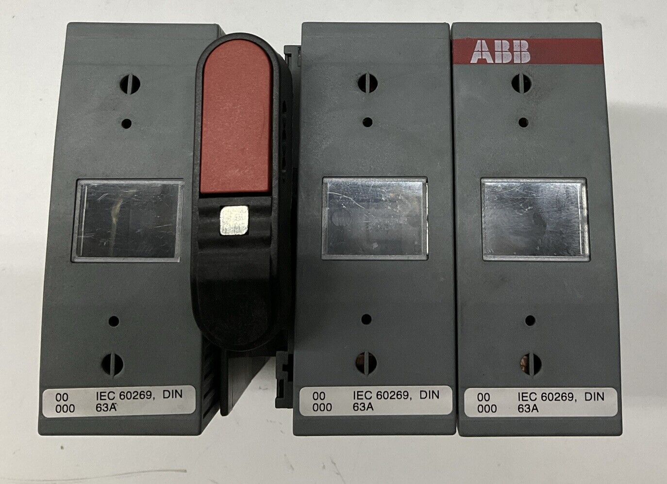 ABB OS 63D12 3-Pole Fusible  Disconnect Switch (CL367) - 0