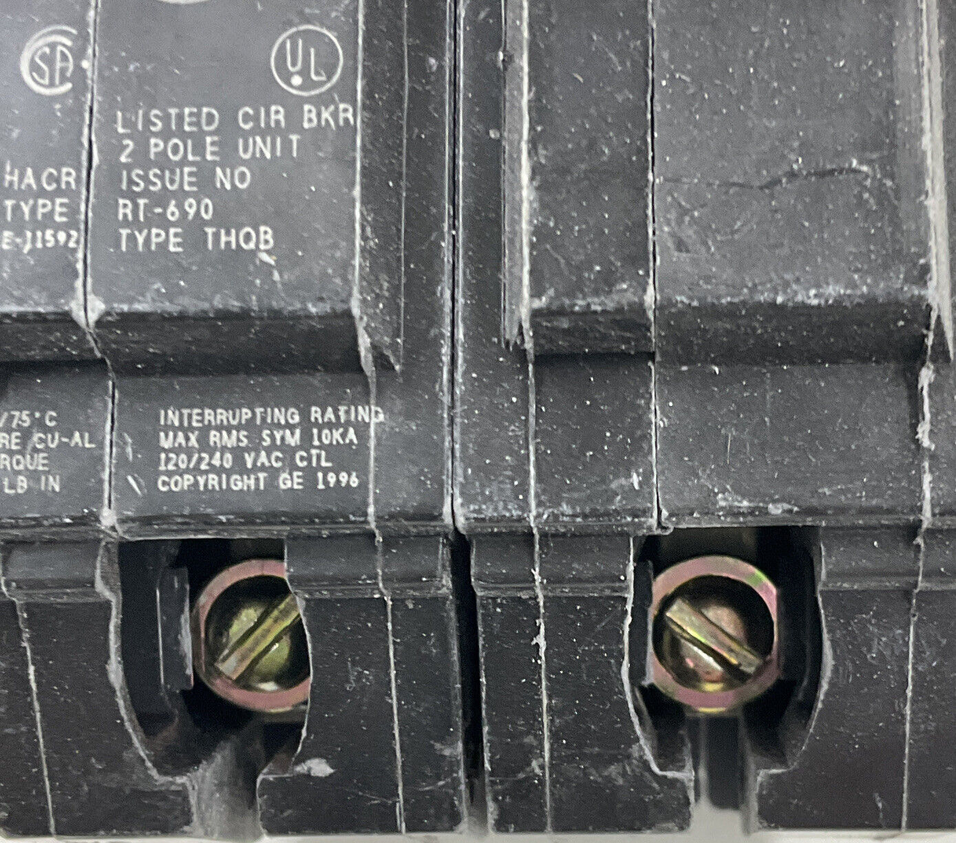 GE THQB2130 2 Pole 30 Amp 120/240 Vac Type THQB Circuit Breaker (BK130)