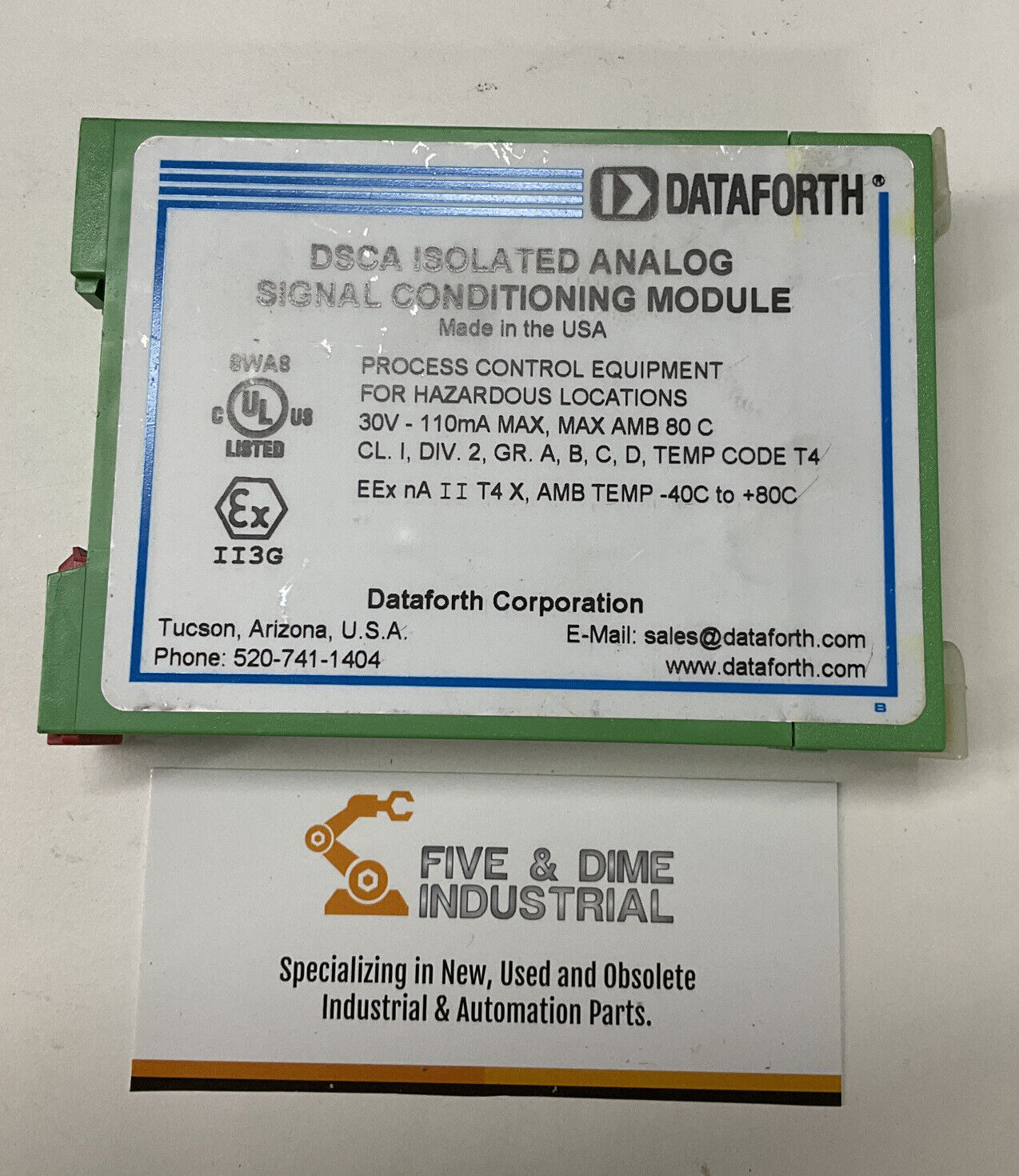 Dataforth  DSCA41-15C Isolated Volt Isolated  Input Conditioning Module (GR150)