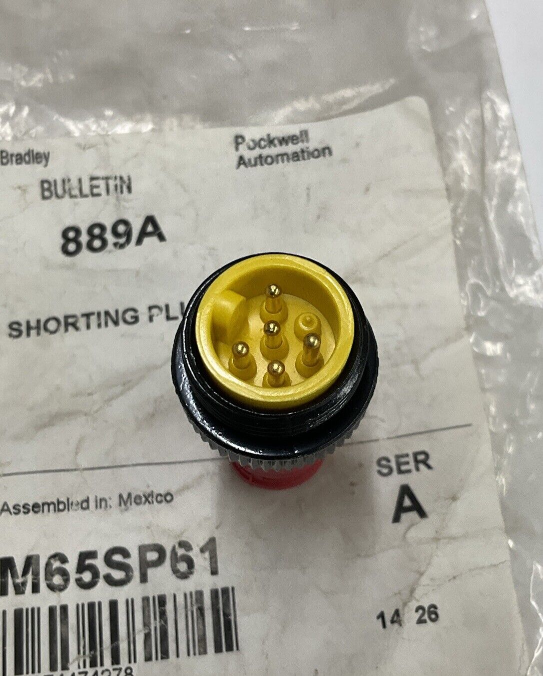 Allen Bradley 889A-M65SP61 Ser. A Shorting Plug 5-Pole (BL180) - 0
