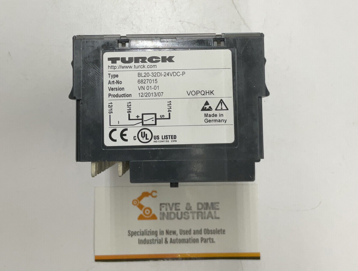 Turck BL20-32DI-24VDC-P Electronic 32 digital Input Module 6827015 (RE136)