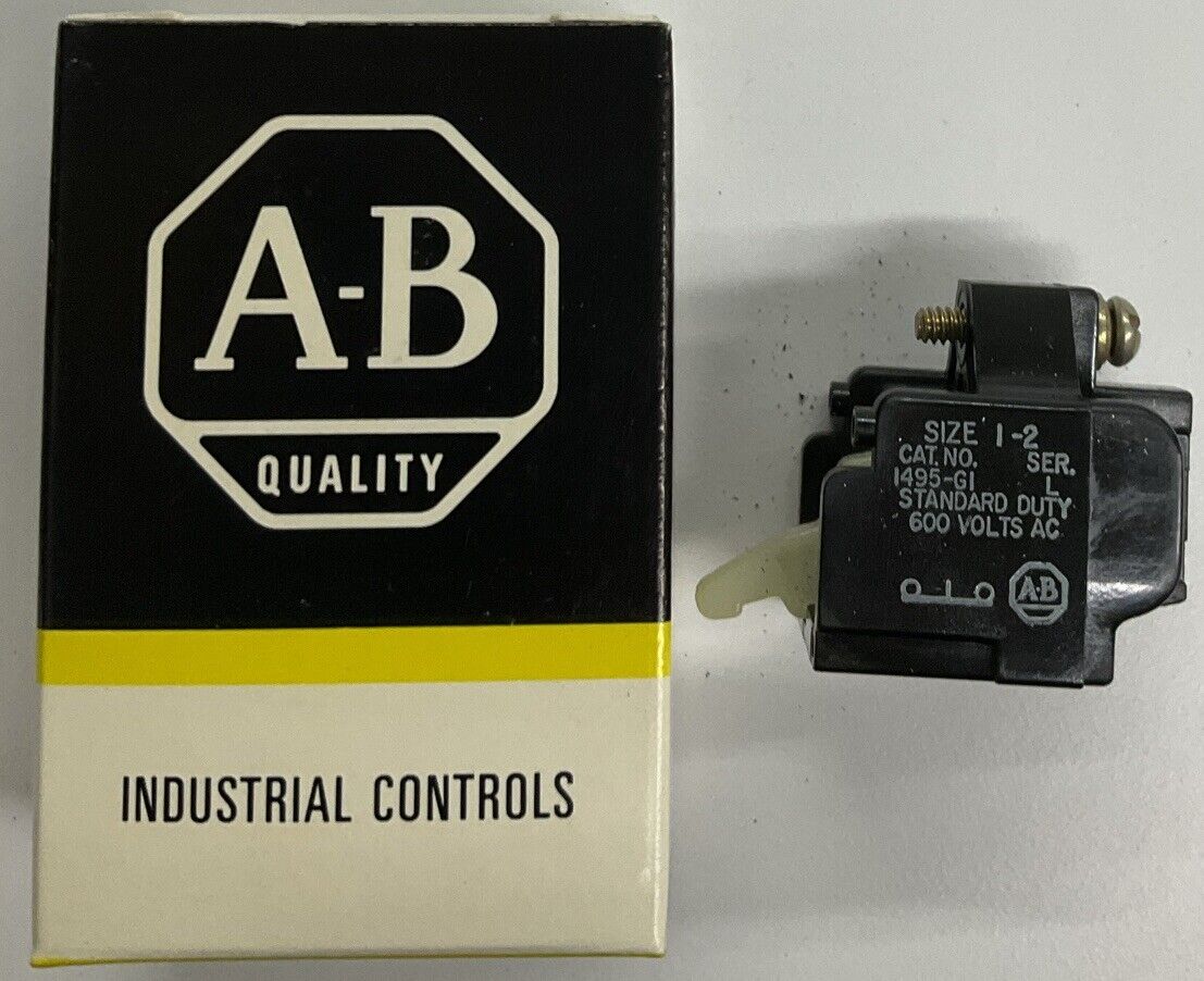 Allen Bradley 1495-G1 Size 1 & 2 Auxiliary Contact Blcok N.C. (RE152)