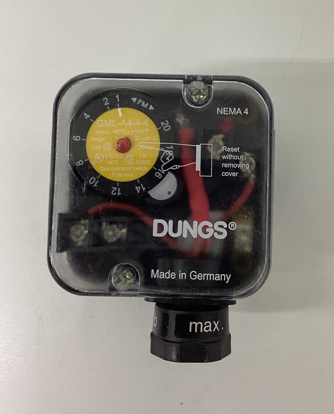 Dungs GML-A4-4-4 Gas Pressure Switch (RE107) - 0