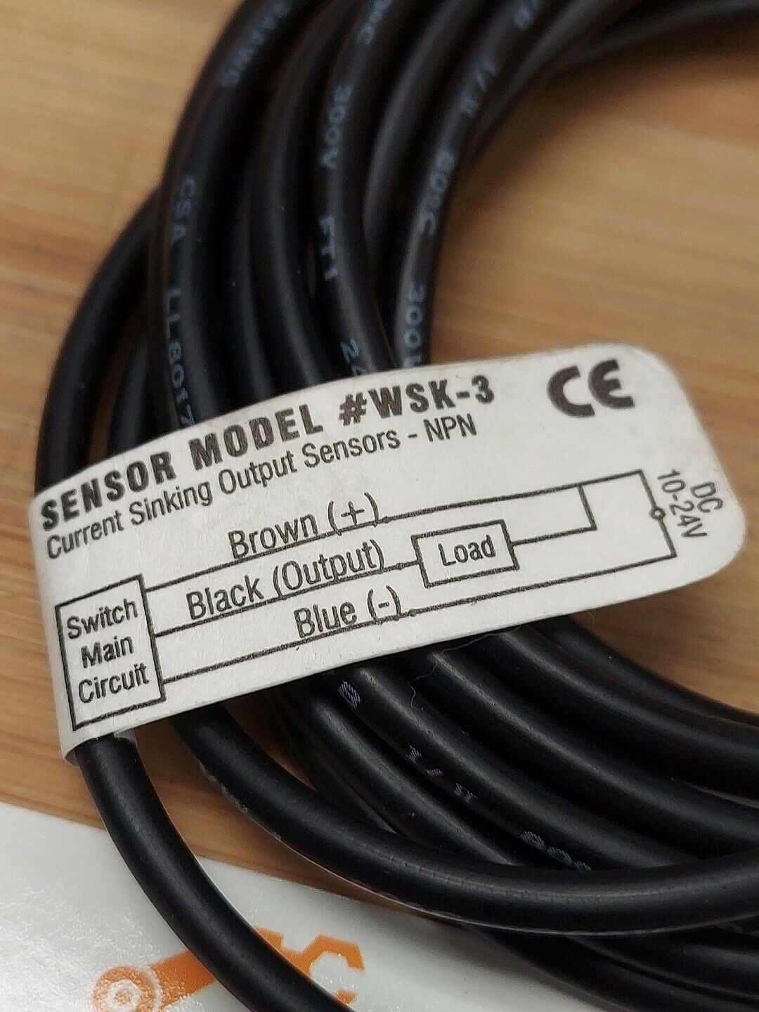 Compact AIR WSK-3 3-Wire 10-24VDC NPN Sensor (YE120) - 0