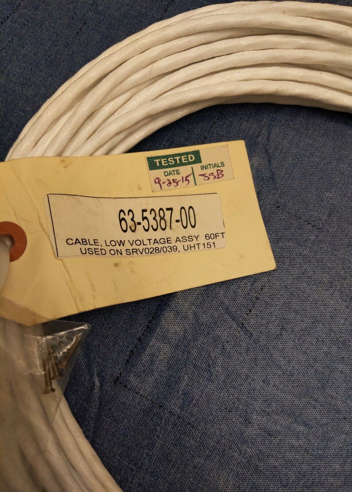 GRAPEK BATES 63-5387-00 LOW VOLTAGE CABLE ASSEMBLY USED ON SRV028/039 CBL102