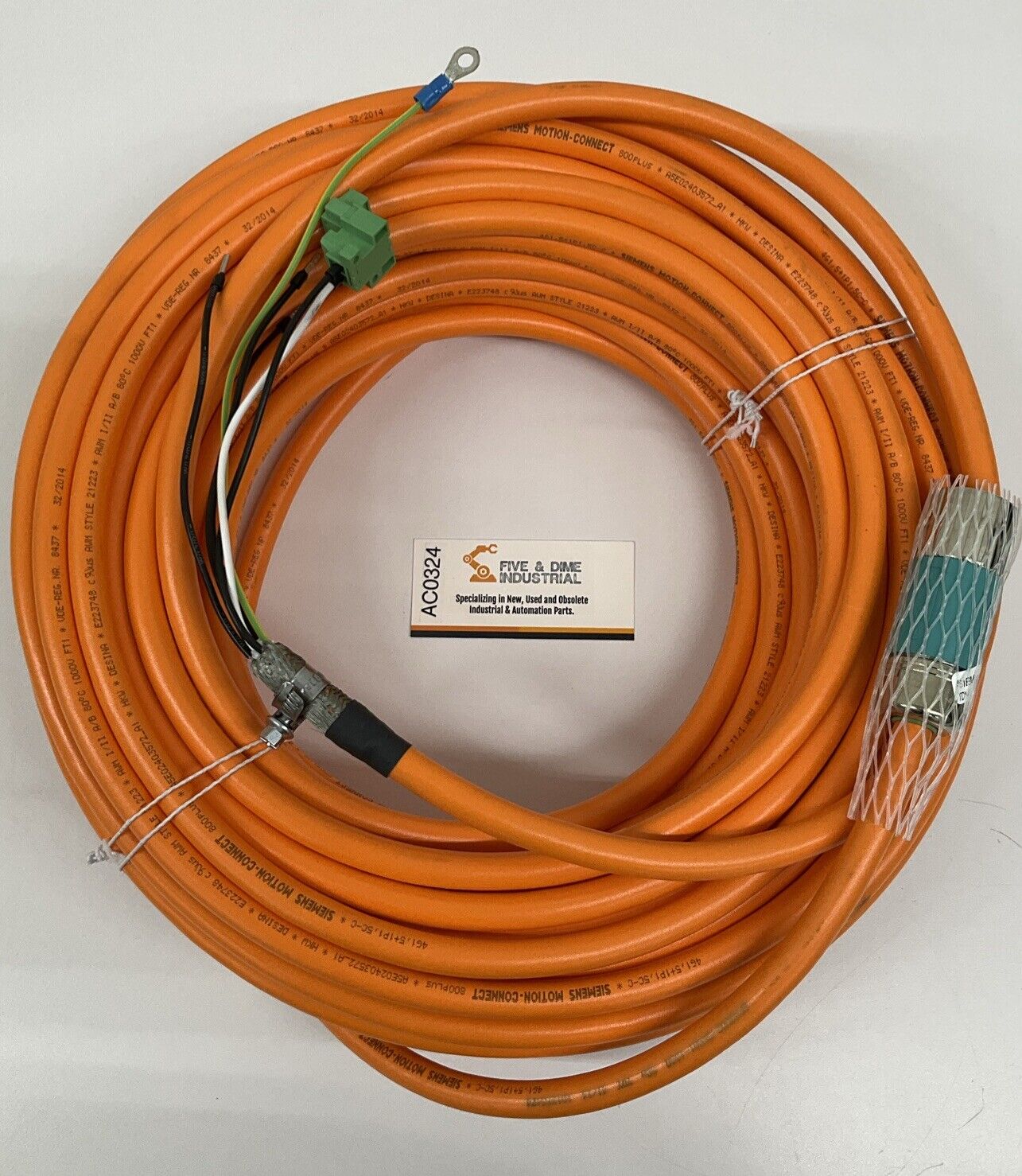 Siemens 6FX8002-5DA01-1DA0 Preassembled Servo Motor Power Cable 30M (CBL160) - 0